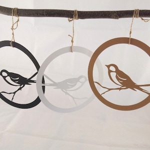 Decorazione per finestra uccello, immagine per finestra autunnale, decorazione per finestra estiva, decorazione per uccelli, decorazione da appendere, passeri, decorazione per porta, carta kraft, fatta a mano