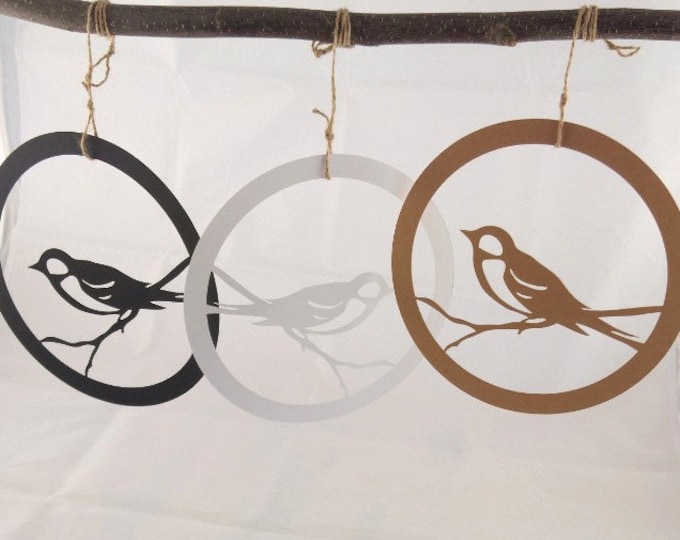 Metall Blütenkranz Mit Rost-Optik - Deko Kranz 20cm Für Fenster Und Wand