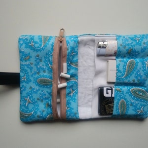 blue tobacco pouch Turquoise Paisley, Tobacco Pouch, Tobacco Pouch Elastic Band, Tobacco Pouch, Tobacco Pouch Sewn by Yourself, Tobacco Pouch Light Blue, Tobacco Pouch Tobacco Pouch Corduroy Blue, Tobacco