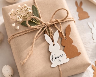 Easter Gift Tags, Easter Bunny Set, 5-Piece Set, Easter Gift Tags, Easter Bunny Gift Tags, for Writing On, Gift Tags