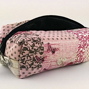 Trousse per cosmetici farfalle, trousse per cosmetici rosa, trousse per cosmetici lavabile, trousse per cosmetici piccola, trousse per cosmetici rosa, trousse per cosmetici rosa