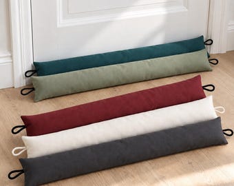 Custom-made draught excluder for doors and windows, 12 cm wide, canvas draught excluder, door seal against cold