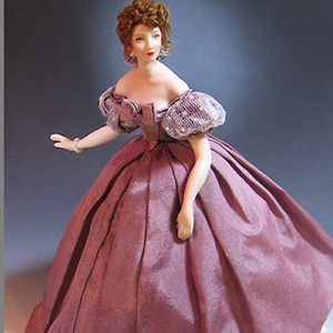 1:12 Mini Doll Dressing Made Easy ANNA TUTORIAL / pattern By Dana Burton-Mini Doll Art