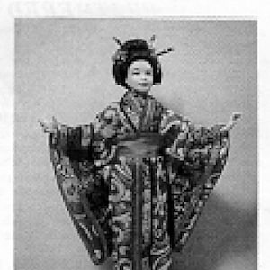 1:12 escala Dollhouse Mini Doll Pattern ~ Paulette Stinson #PS529 GEISHA GIRL