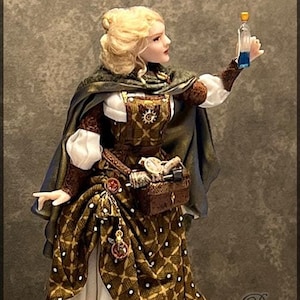 1:12 Cómo vestir fácilmente una muñeca en miniatura con BEATRIX ~ Tutorial de Dana Burton - Miniature Art Dolls