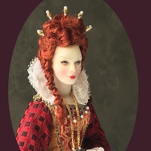 1:12 Cómo vestir fácilmente una muñeca en miniatura LIZZY ~ Tutorial de Dana Burton - Miniature Art Dolls