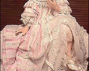 1:12 scale Miniature Doll Art Tutorial By DANA Pattern//Clothes//Hair VICTORIA