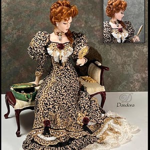 PANDORA 1 : 12 pour habiller une mini-poupée en toute simplicité ~ Tutoriel par Dana Burton - Miniature Art Dolls