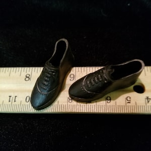 Vintage Ken & Friends (Barbies Boyfriend) Black Loafers, New/Old Store Stock