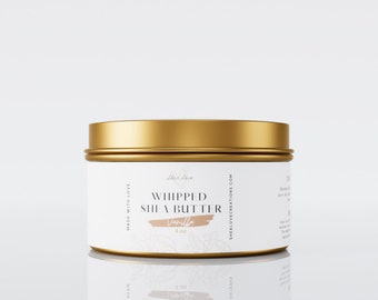Vanilla Body Butter, Vanilla Whipped Shea Butter Lotion, Vanilla Whipped Body Butter, Vanilla Essential Oil