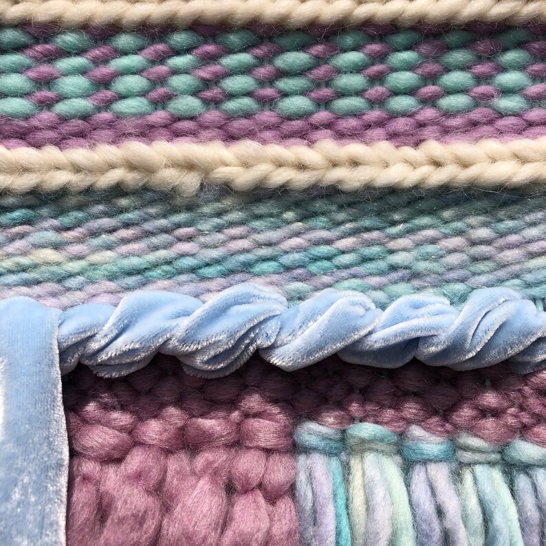 A Wishers Whimsy Handwoven Wall Hanging Tapestry Wall Art Wall D\u00e8cor Weaving Boho D\u00e8cor Boho Style Fiber Art Nursery D\u00e8cor