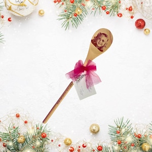 Personalized Face Wooden Spoon – Engraved Portrait Gag Gift