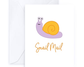 カタツムリの郵便 | カタツムリのグリーティングカード 郵便局 昔ながらの手紙 郵便料金