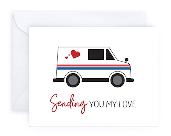 Sending You My Love | Post Office USPS Car Mail Delivery