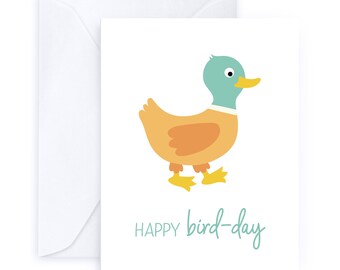 Happy Bird-Day | Bird Watch Duck Birthday Card