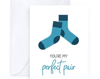 You're My Perfect Pair | Socks Valentine Love Friendship Card