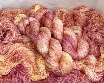 Aurora, Hand Dyed Sock Yarn, Merino Nylon Sock Yarn, 4 Ply Fingering Weight Yarn, Yarn for Knitting and Crochet, Indie Dyed Yarn, Variegated