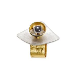 GRAIN Angular Ring-Adjustable, Accent Bead Options