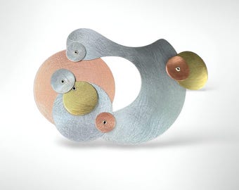 BOLHAS | FLUTUAR 1 Alfinete Grande de Metal Misto
