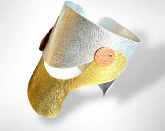 BOLHAS | FLUTUAR 1 Bracelete Tri Metálico