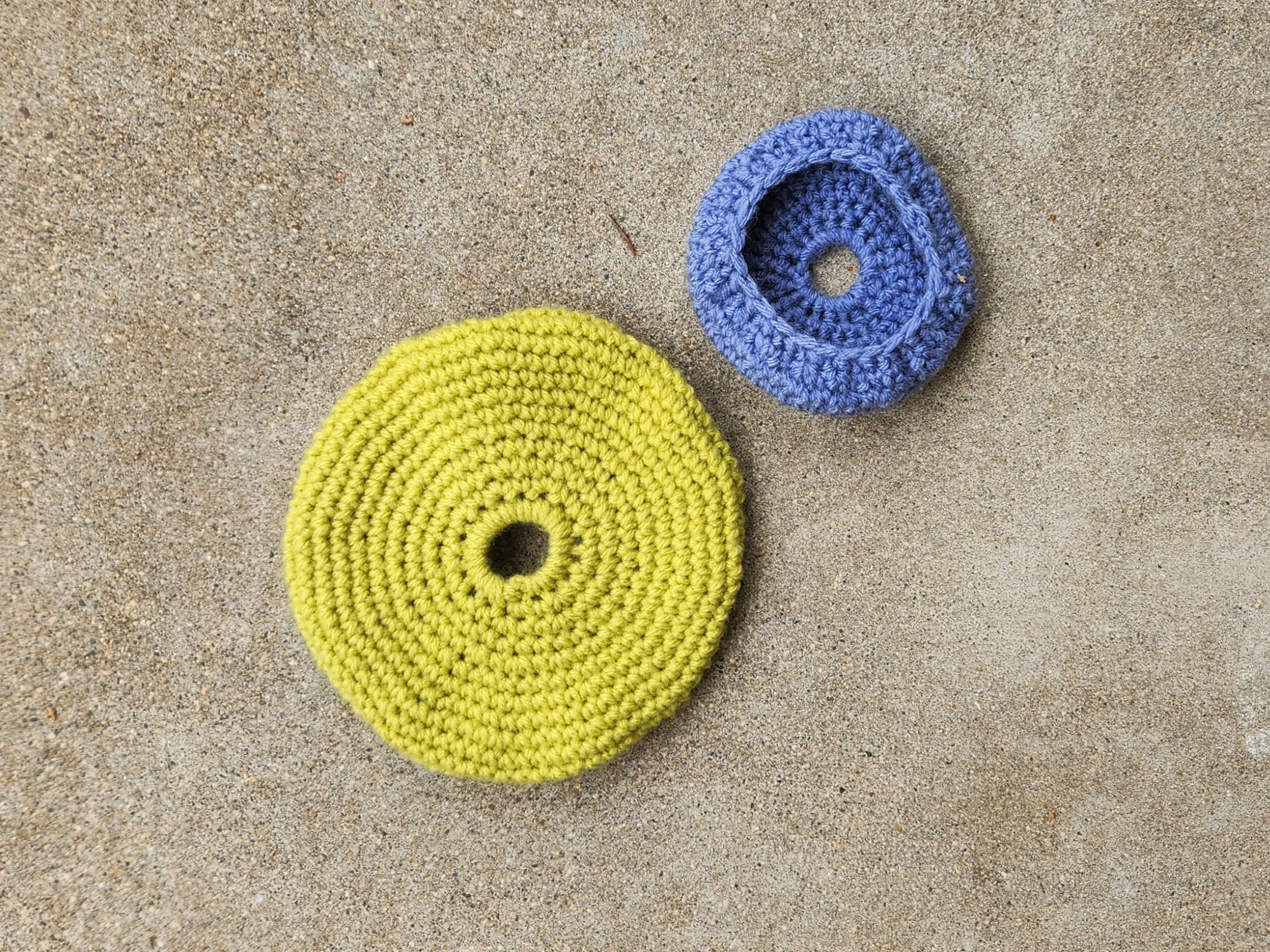 Handmade Crochet Flying Disc: Soft Gliding Toy, Custom Colors - Etsy
