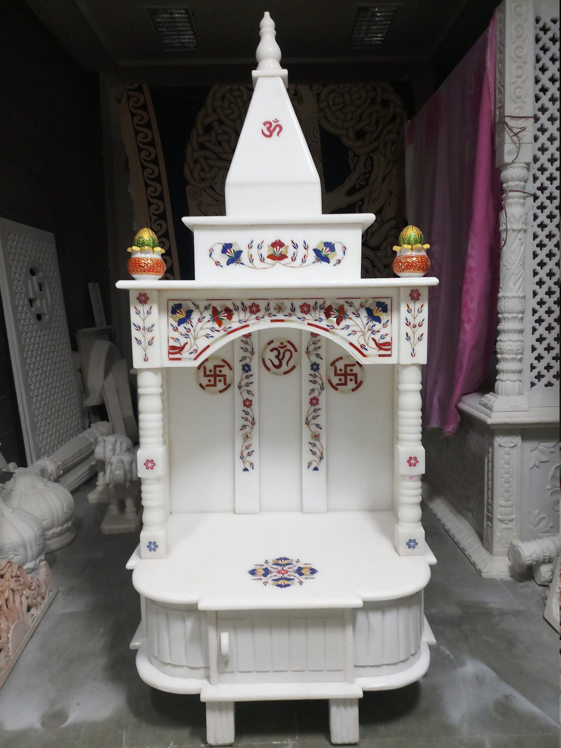 Marble Pooja Mandir for Home Etsy