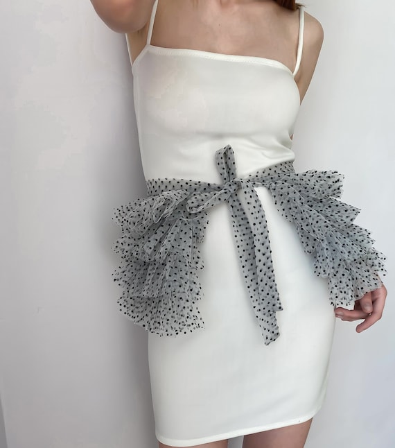 【NOFFICIALNOFFICE】POLKA DOT TULLE LAYERD BELT SKIRT MUSINSA | NOFFICIALNOFFICE Polka Dot Tulle Layered Belt