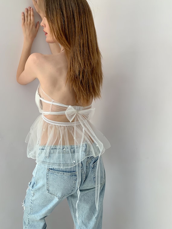 caged bustier top
