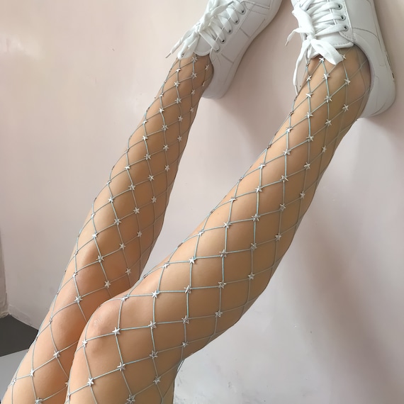 Starstruck Fishnet Stockings Cosplay Vintage Pantyhose Starry