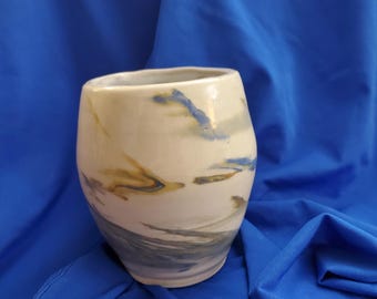 Wind Swept Agateware vase