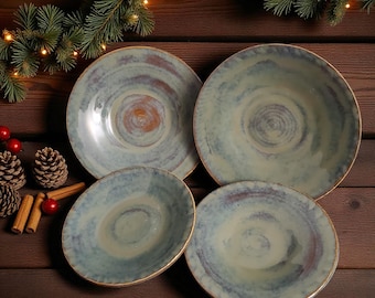 Green and Gold Plates