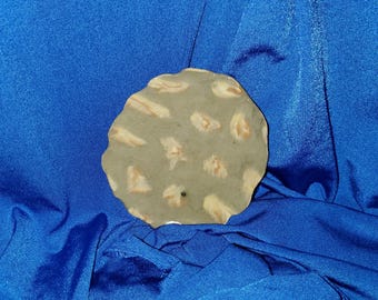 Green nerikomi dish, small