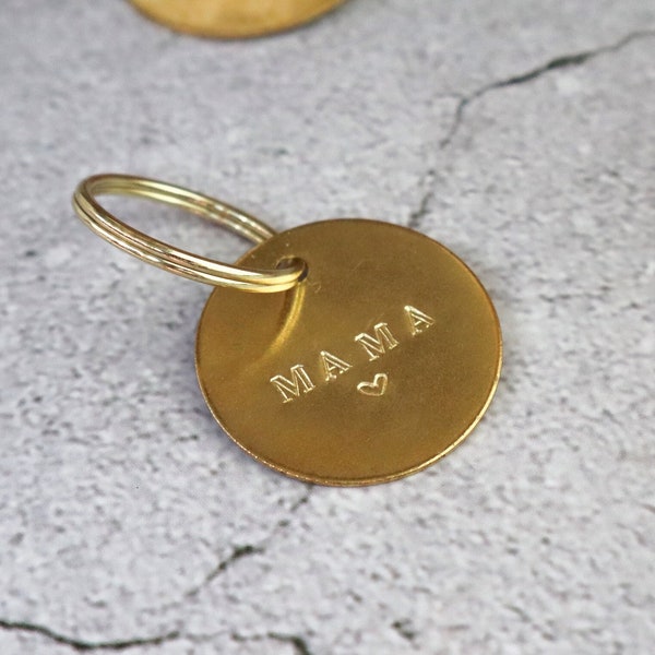 Personalised Brass Keyring, Personalized Stamped Brass Tag, Customised Brass Keychain, Funny Keyring, Garage, Shed, Room Key, Car Keyfob