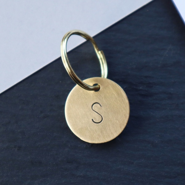 Initial Keychain Etsy