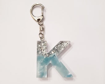 March Birthstone Keyring Aquamarine Colour