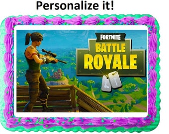 Fortnite Battle Royale Edible Cake Image - 
