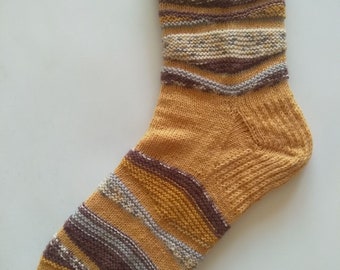 Handmade unique thin wool socks