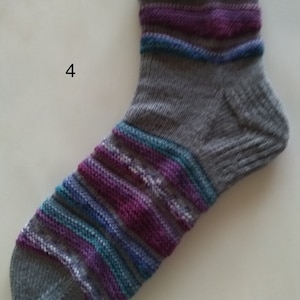 Handmade unique thin wool socks image 4