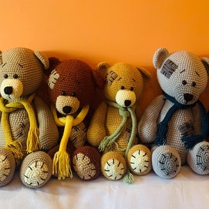 Big handmade crochet teddy bears could be a new best friend! Perfect present for anyone. Tedious work.