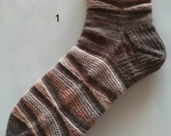 Handmade unique thin wool socks