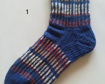 Handmade unique thin wool socks