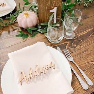 Platzhalter Name Cut Out | Hochzeit | 3D-Ausschnitt