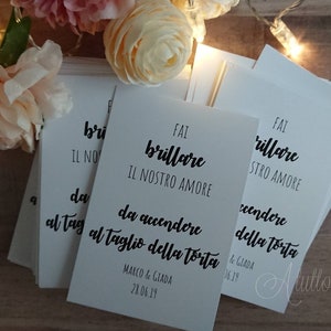 WEDDING sparklers LABELS - wedding sparklers tags