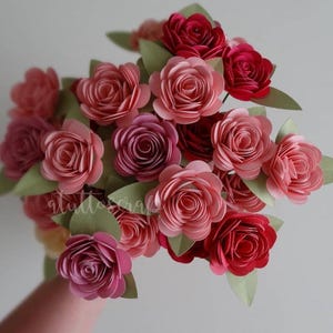 FIORI / roselline di carta per matrimoni Comunione e feste - 20pz