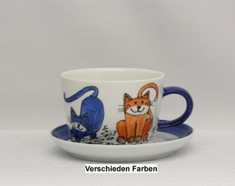 Tasse, Café au lait,  aus Kollektion „Katzen“