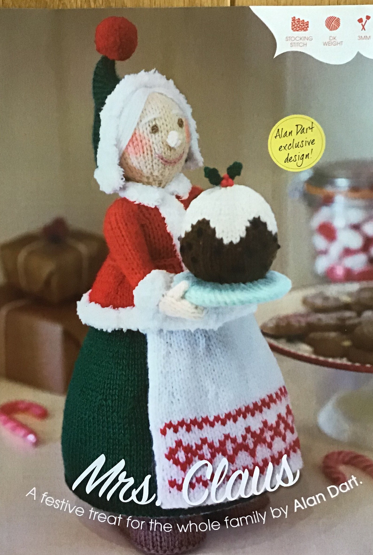 Alan Dart Knitting Pattern for Mrs Claus Etsy UK