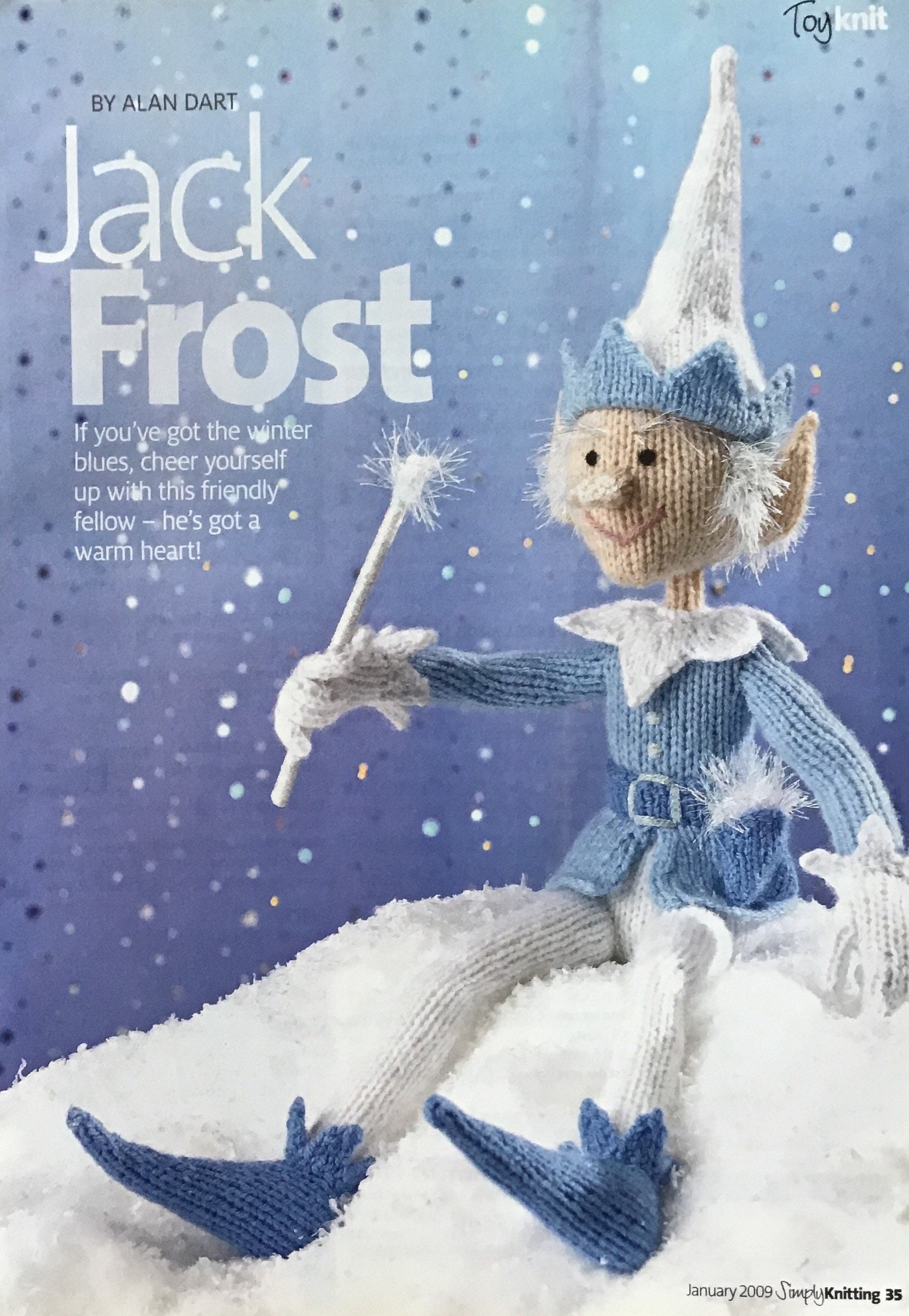 Alan Dart Knitting Pattern For Jack Frost Etsy
