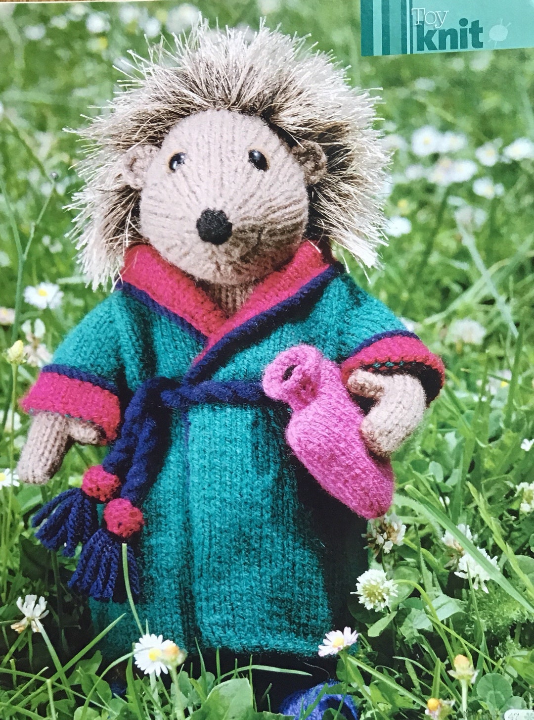 Alan Dart Knitting Pattern for Ready for Bed Hedgehog Etsy
