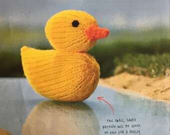 Alan Dart Knitting Pattern for Little Duck