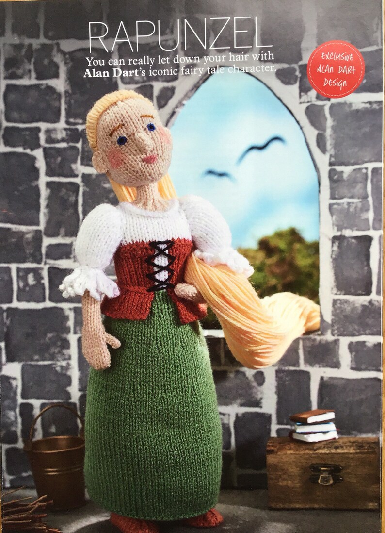 Alan Dart Knitting Pattern for Rapunzel Etsy Australia